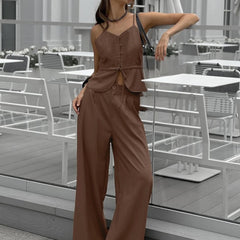 Two Piece Suit | Wide Leg Pant Set | Office Wear | Summer Work Outfit