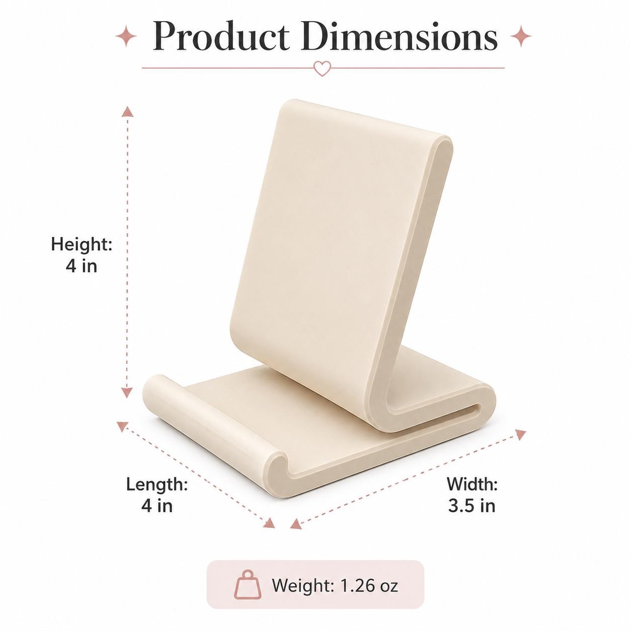 Minimalist Phone Stand for Desk