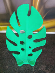 Monstera Leaf Phone Stand | 3D Printed Tropical Desk Decor