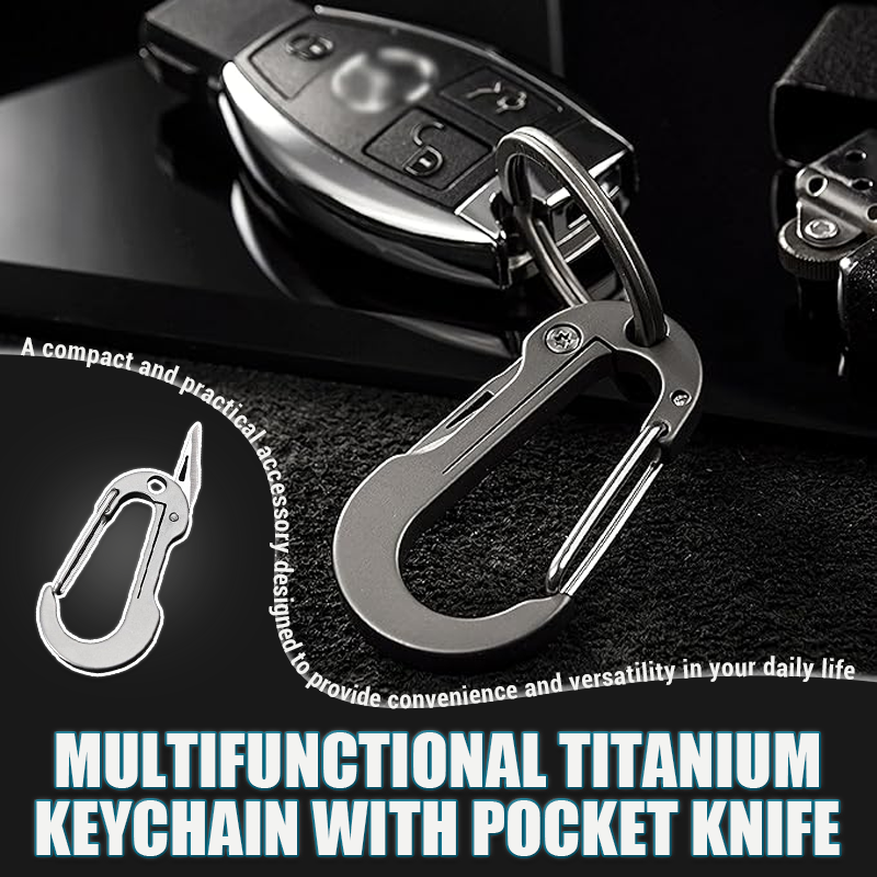 (🔥Early Christmas Sale - 49% OFF) Multifunctional Titanium Alloy Keychain - Buy 4 Get 4 Free & Free Shipping