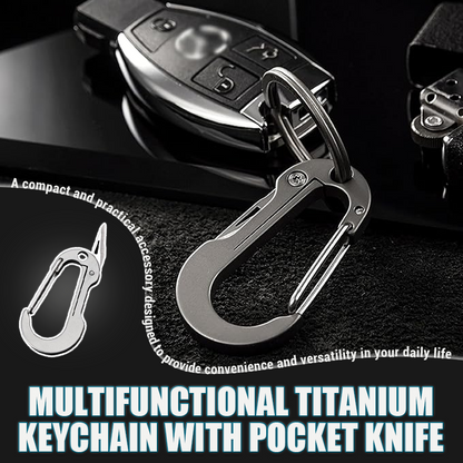 (🔥Early Christmas Sale - 49% OFF) Multifunctional Titanium Alloy Keychain - Buy 4 Get 4 Free & Free Shipping