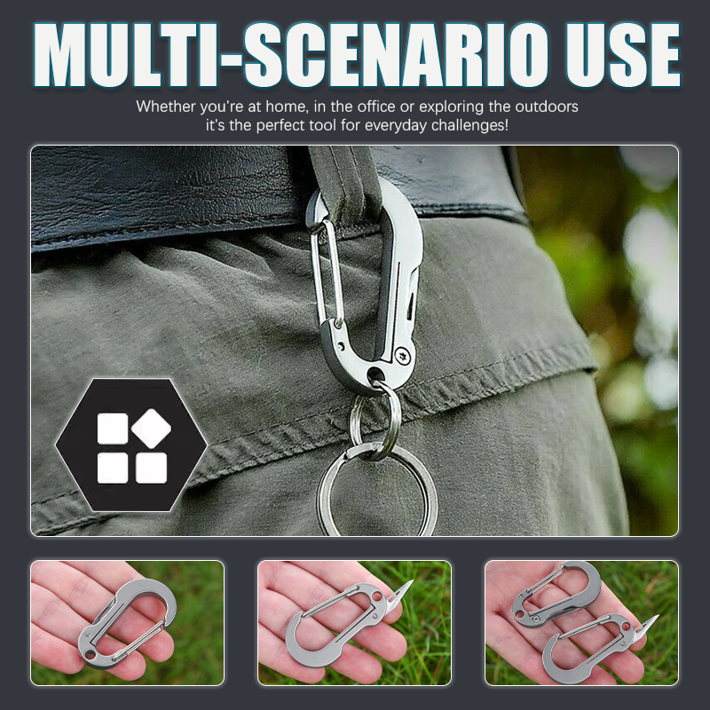(🔥Early Christmas Sale - 49% OFF) Multifunctional Titanium Alloy Keychain - Buy 4 Get 4 Free & Free Shipping